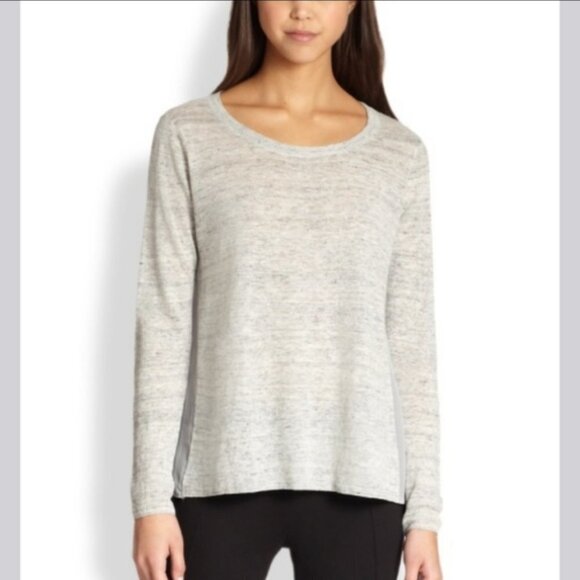 JOIE Jasmine linen sheer blouse Medium - Picture 4 of 9